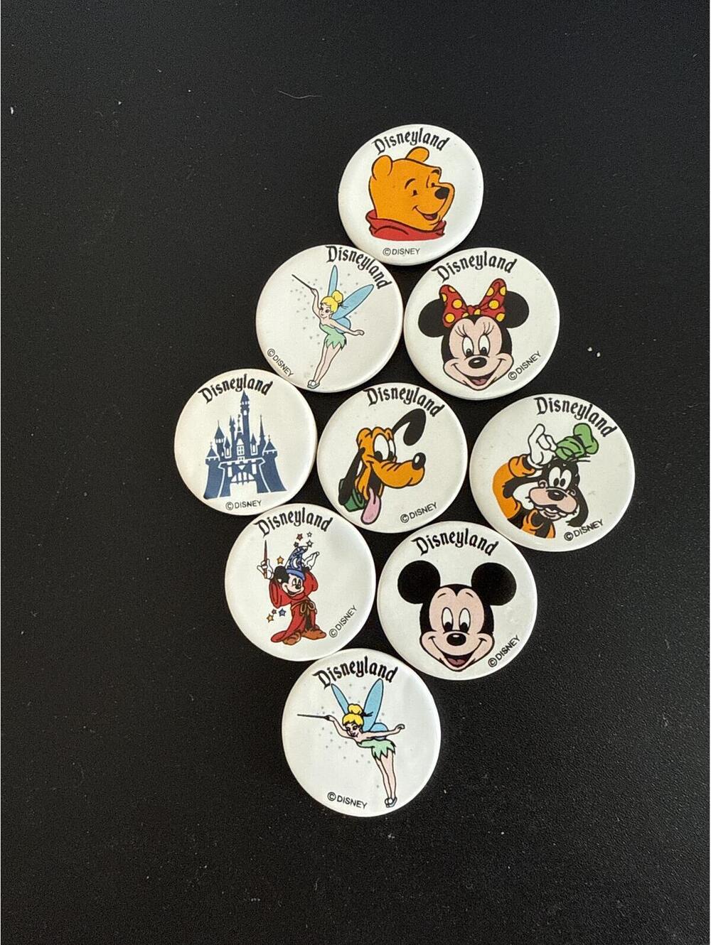 Disneyland Round Ceramic Magnet Lot Collection